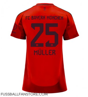 Bayern Munich Thomas Muller #25 Replik Heimtrikot Damen 2024-25 Kurzarm